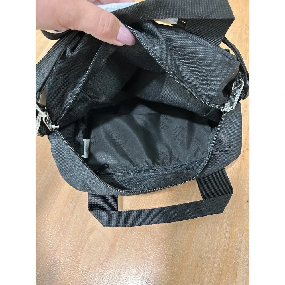 JanSport Weekender Mini Duffel Bag Black Crossbody JS0A85VQ008 NWT Travel